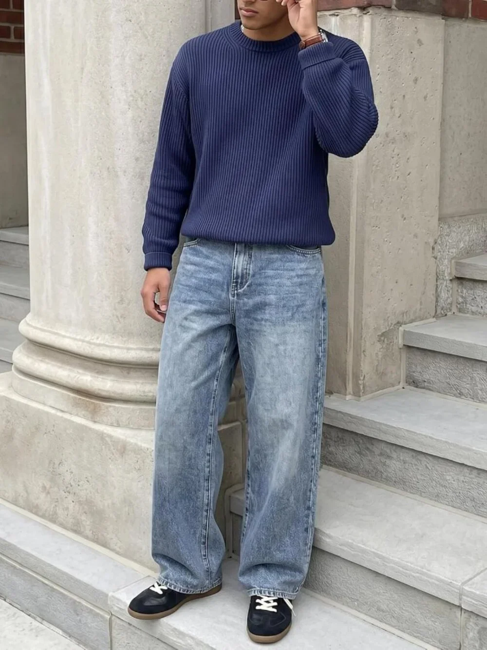 Men's Relaxed Fit Jeans - Comfortable Casual Denim Pants for Everyday Wear